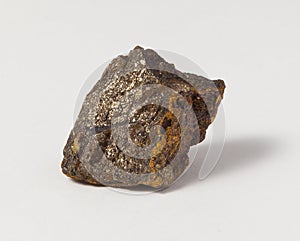 Ore Pyrrhotite on white background photo