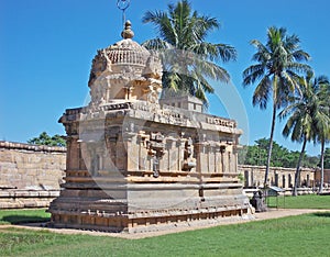 Unusual monuments outside the main hall of worship