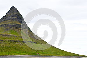 Unusual mountain north of Iceland Europe