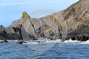 Unusual rock formations   Hartland Quay  Devon.