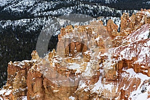 Unusual shape figure Huhu in Bryce Canyon