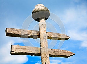 Unusual signpost