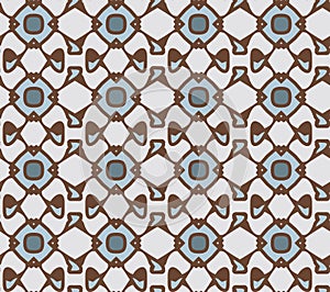 Unusual and simple abstract geometric pattern, vector seamless from abstract forms