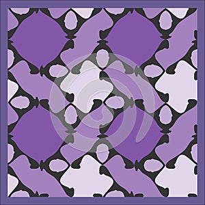 Unusual and simple abstract geometric pattern, vector seamless from abstract forms