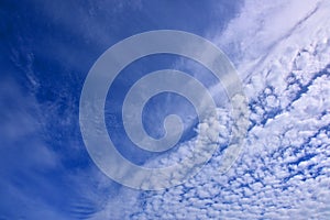 Unusual Sky and Cloud Formation Creates Abstract Pattern