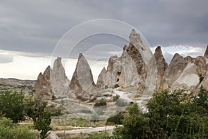 Unusually shaped volcanic rocks