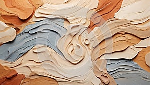 Unveiled Essence: Abstract Sandstone Tapestry. AI generate