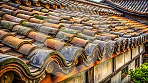 Unveiling the Charm of Kyoto A Glimpse into Traditional Japanese Architecture with Rustic Clay Walls and Intricate Roof photo