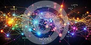 Unveiling Complex Relationships An Abstract Data Visualization of a Network Graph