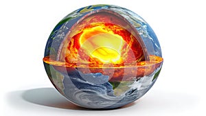 Unveiling Earths Inner Fire A Journey Through the Layers From Crust to Core Exploring the Dynamics of Our photo