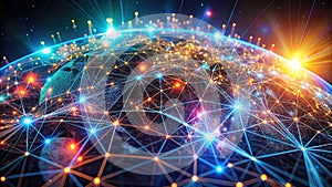 Unveiling the Future A Global AI Network Visualization of Data Flow