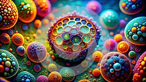 Unveiling the Intricate Architecture of Life A Microscopic Silhouette of Cellular Structures