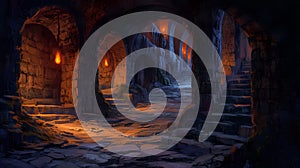 Secrets of the Labyrinthine Catacombs./n