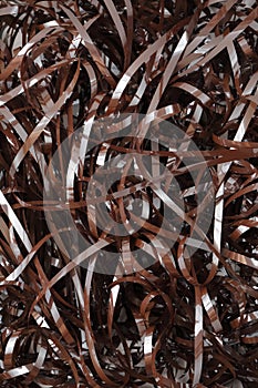 Unwound Cassette Tape