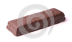 Unwrapped chocolate bar