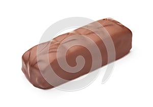 Unwrapped chocolate bar photo