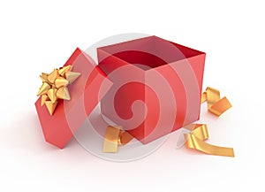 Unwrapped gift box