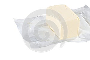 Unwrapped pound of butter