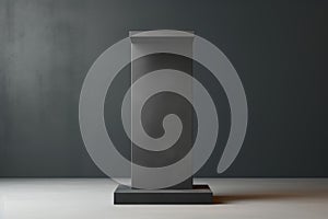 Unyielding Stone concrete podium. Generate Ai