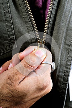 Unzipping the jacket