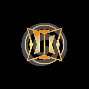UO Logo Letter Geometric Golden Style