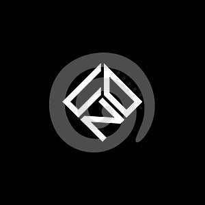 UON letter logo design on WHITE background. UON creative initials letter logo concept. photo