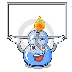 Up board alcohol burner character cartoon photo