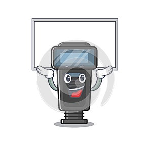 Up board camera flash in the cartoon shape