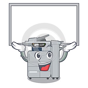 Up board copier machine in the cartoon shape