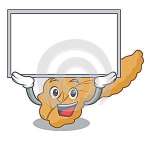 Up board pancreas character cartoon style photo
