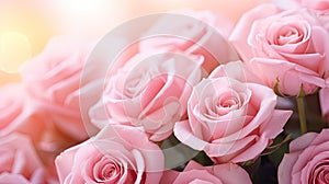 up bouquet pink roses