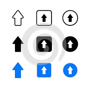 Up Button Icon : Digital Theme, Technology Theme