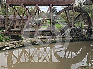 An up close shot of the Old Clifton Mill, an historic piece of Southwest Ohio - Mills