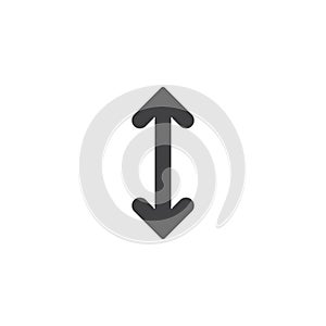 Up and down arrow vector icon