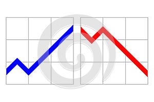 Up and down Financial Chart Icon