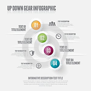 Up Down Gear Infographic