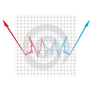 Up and Down Graph of Success or Faliure