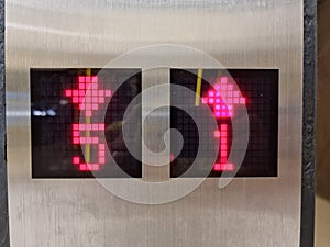 up and down signs for elevators