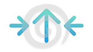 Up and Side Arrows Icon for Data Transfer and Movement, vector design Generative AI