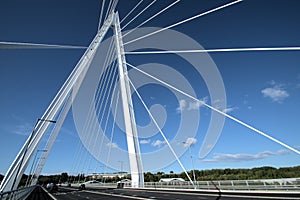 Up to the Top of Sunderland`s Northern Spire Bridge