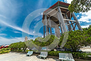 Up view of the Kuan Yin statue at Kek Lok Si