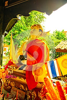 Upakut monk statue in the Phuttha Eoen temple
