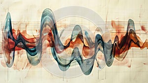 From the upbeat tempo to the final crescendo this piece captures the essence of a familiar tune in its sound wave form photo