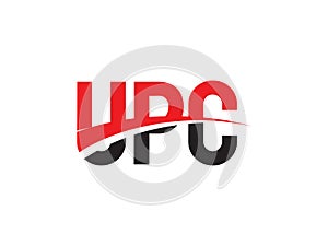 UPC Letter Initial Logo Design Vector Illustration photo