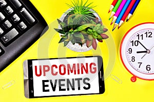Upcoming events. A widget for displaying text messages on the smartphone screen.