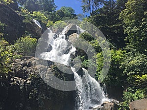 Upcountry Waterfall in Sri Lanka