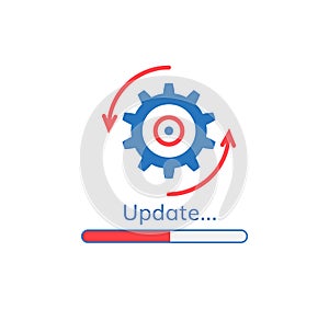 Update application progress icon