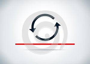 Update arrow icon abstract flat background design illustration