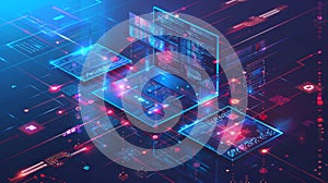 Update concept for software. Development of applications, optimization, and web