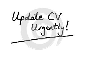 Update CV Urgently photo